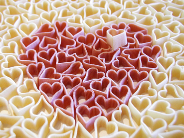 A heart made of hearts for a Gourmet Shop