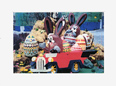 Bunnies in Car