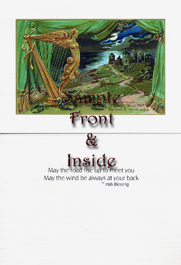 St. Patrick Vintage Card Tara's Hall