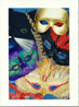 Masks, Feather, Gold, Cat