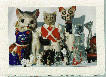 Glass Cat Collection Porcelain Ceramic