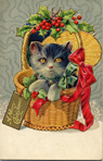 Cat Christmas Card