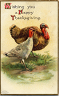 Thanksgiving Postcard International Art