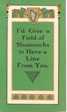 St. Patrick's Day Postcard A. M. Davis Qualilty Cards